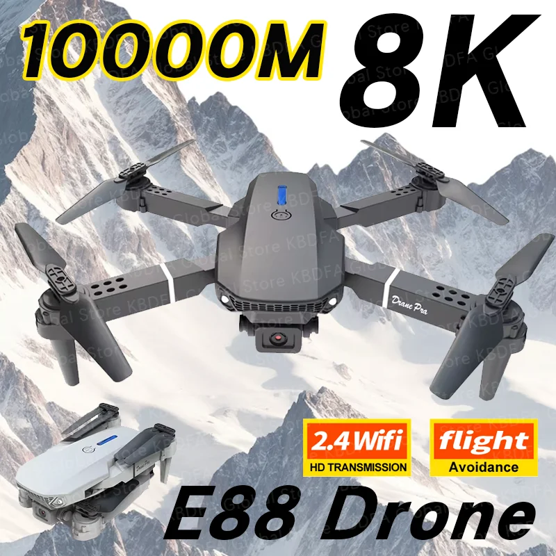 Eachine Drone E58 - E88 โดรน RC มุมกว้างระดับมืออาชีพพร้อมกล้อง HD 4K